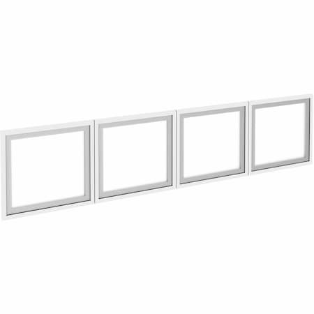 Lorell Wall-Mount Hutch Frosted Glass Door, Fits 72" Essentials Wall-Mount Hutch, PK4 LLR59713